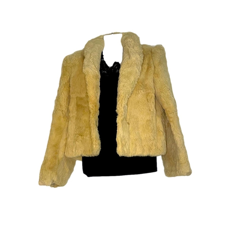 Vintage real fur jacket - Korean size 10/ small